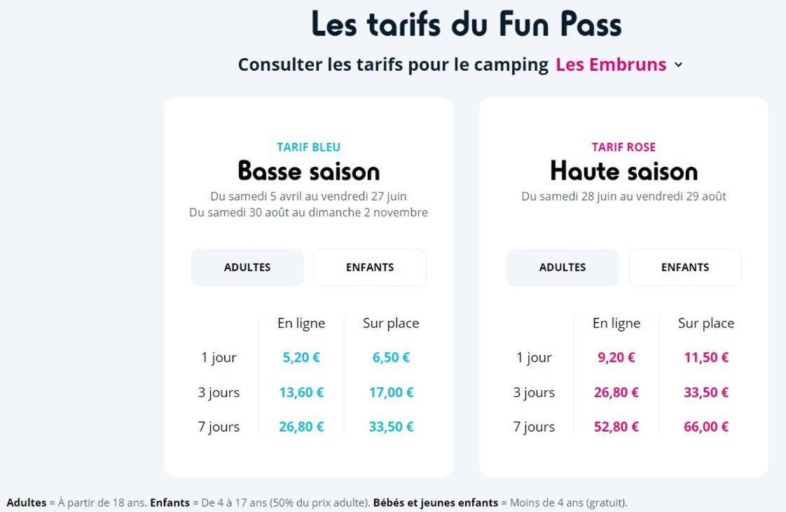 Lesmobilhomesduferret - Les Embruns - Mobil-homes De Particuliers, Funpass Activites Non Inclus Campsite
